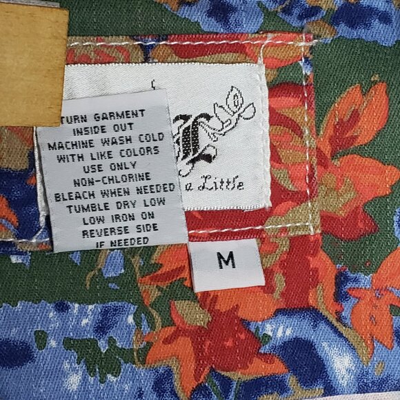 NWOT LAL Live a Little Lightweight Floral Jean Denim Jacket Snap Closure Size M - Picture 11 of 13